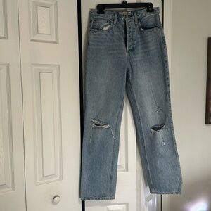Denim forum high rise denim from Aritzia